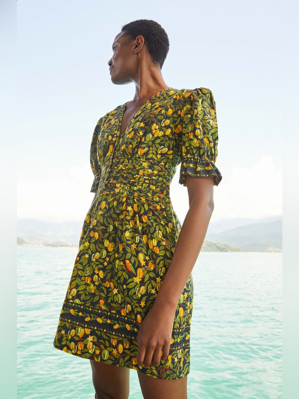 FARM Rio star fruit mini dress